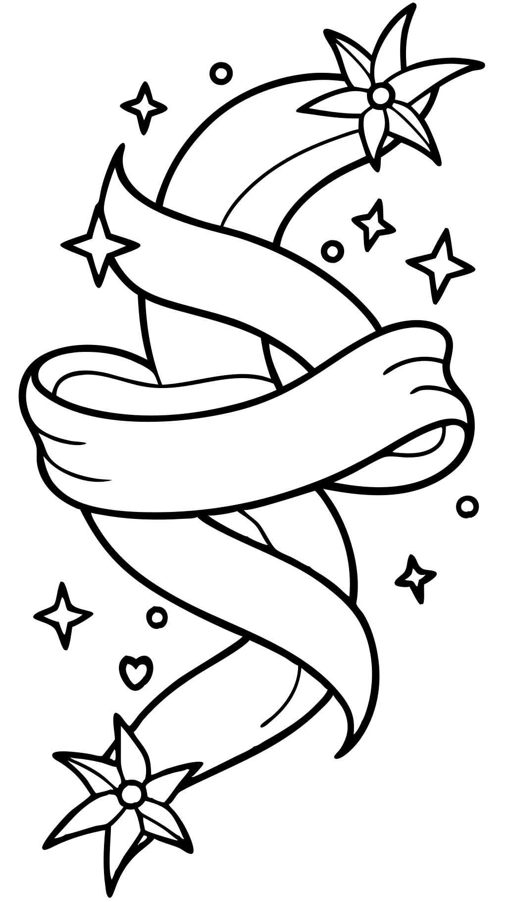 coloring page ribbon